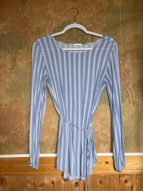 Ardene ~ Blue Pinstripe Blouse